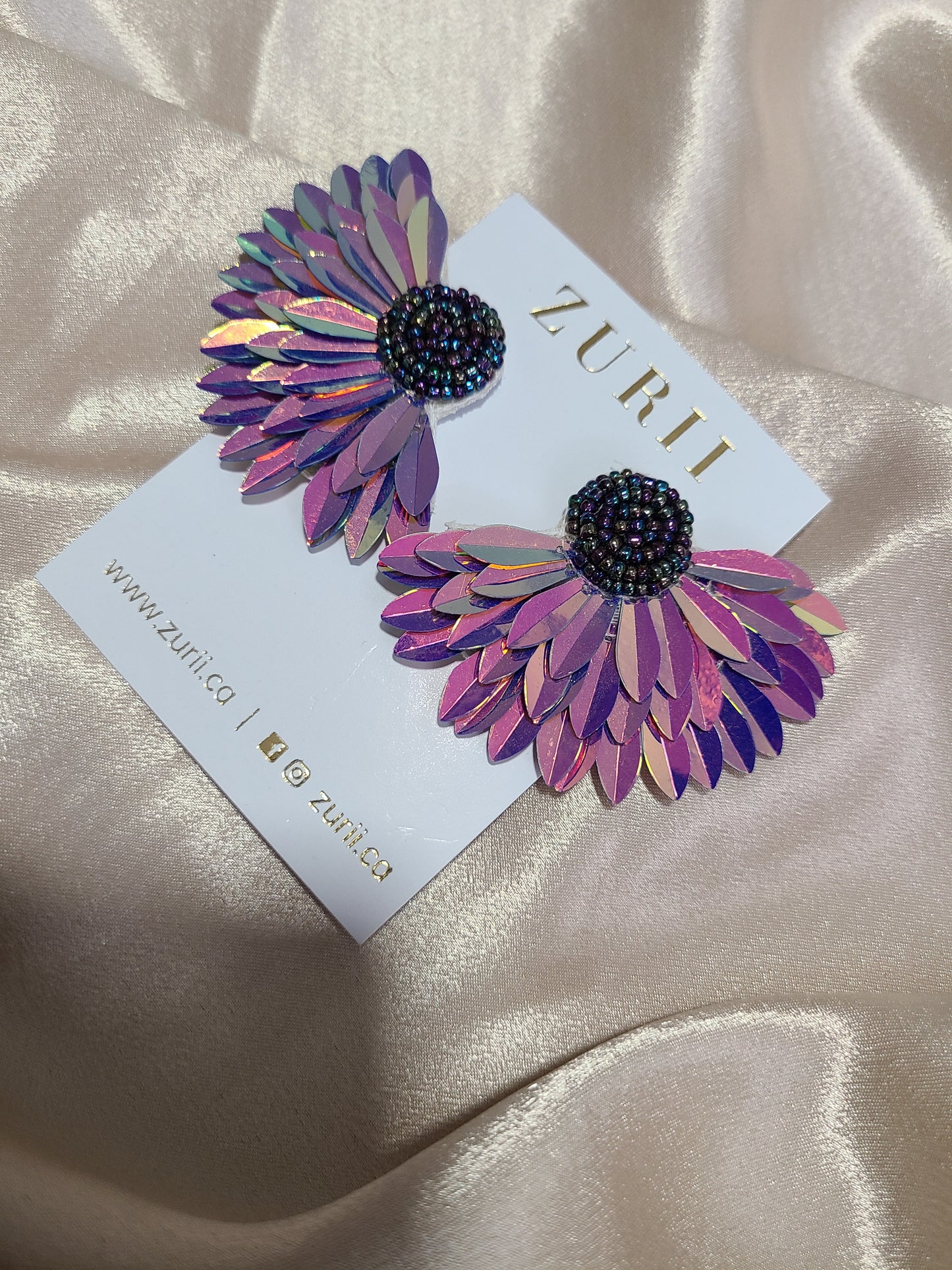 Maureen earrings in Chrome