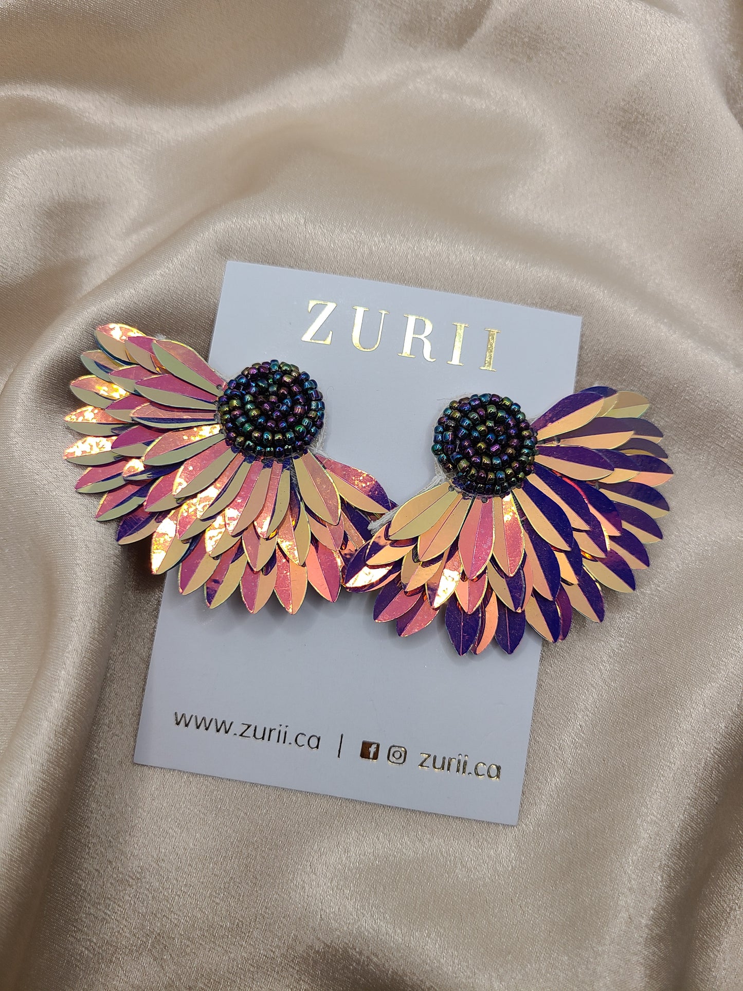 Maureen earrings in Chrome