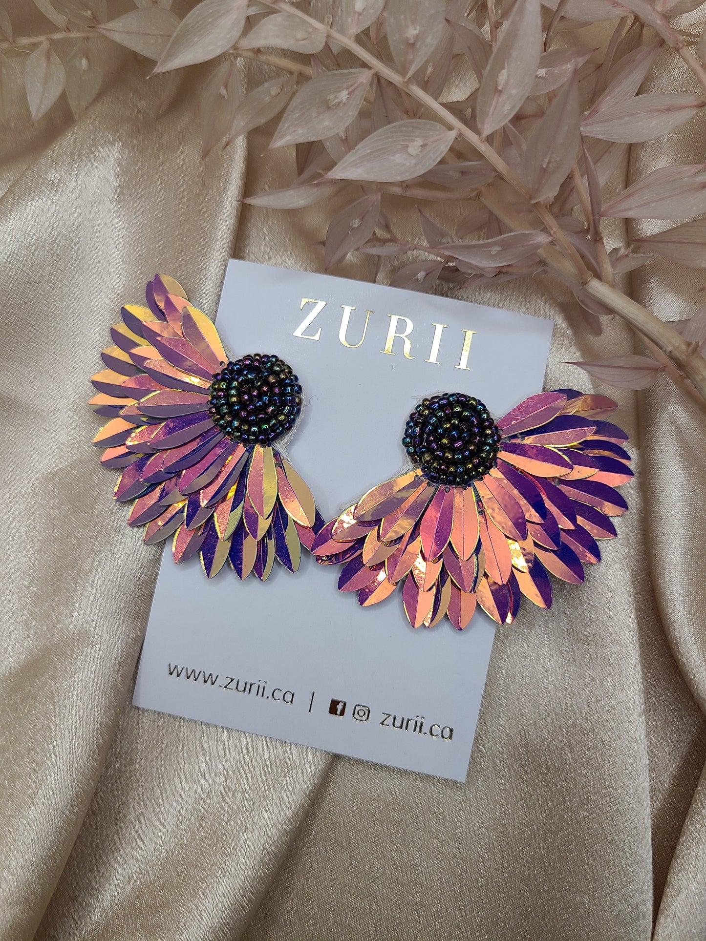 Maureen earrings in Chrome