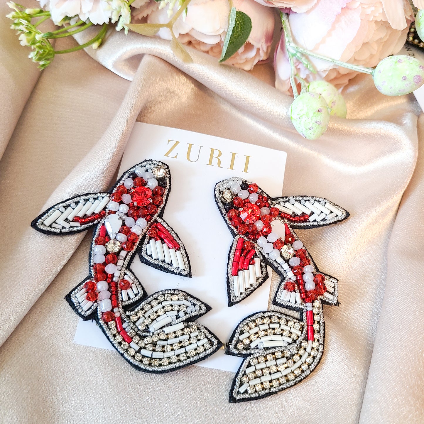 Koi Red and White Fish