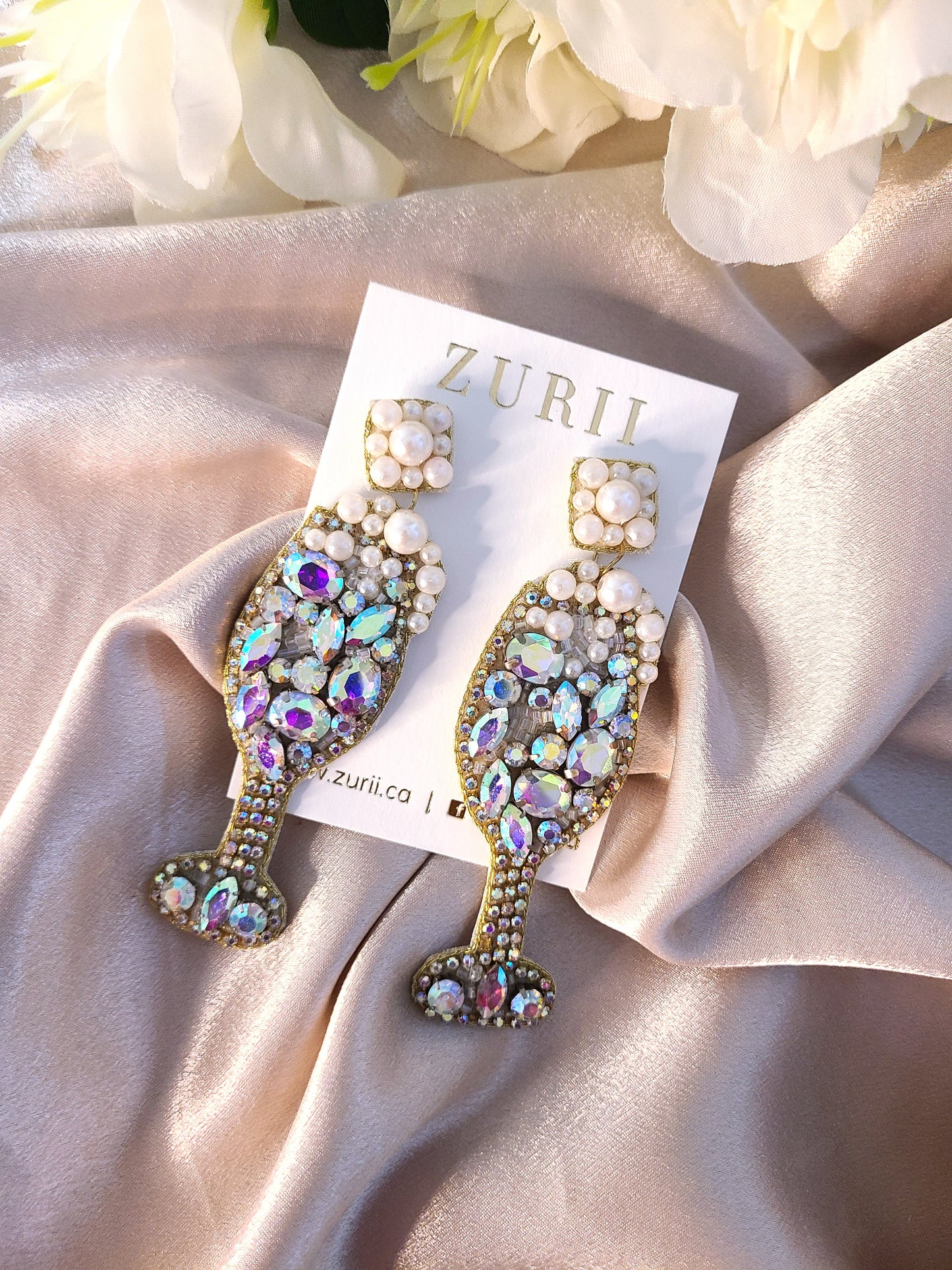 Champagne Glass earrings