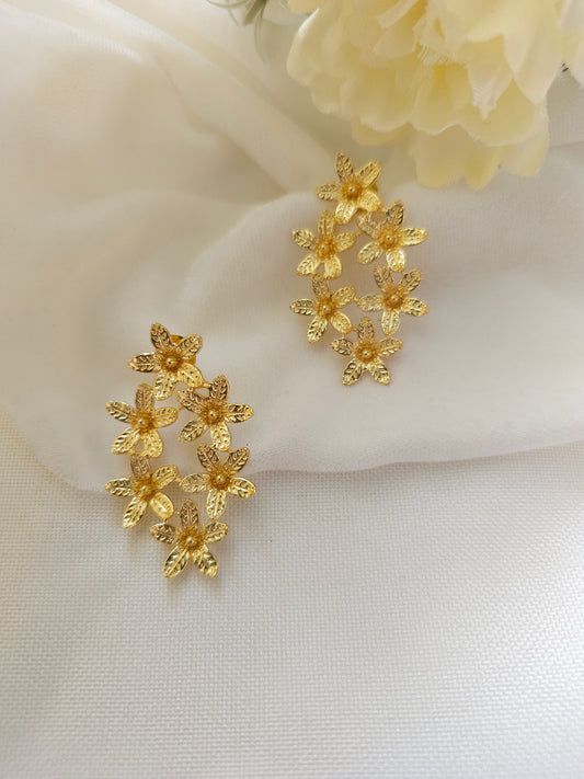 Floral Gold earrings