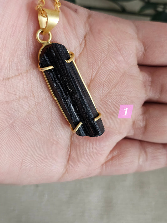 1 Black Tourmaline Necklace