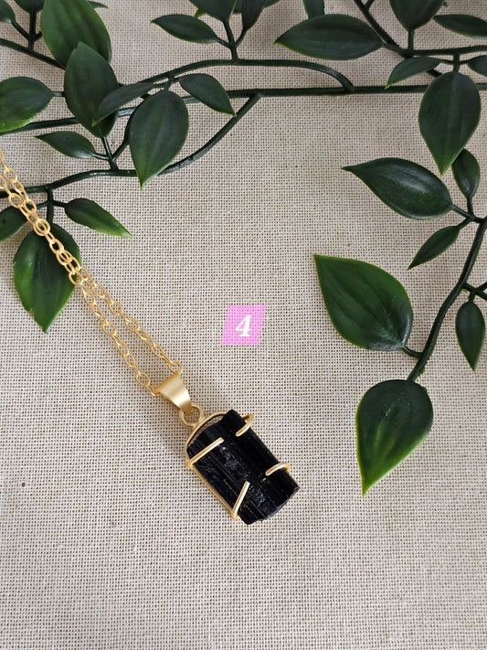 4 Black Tourmaline Necklace