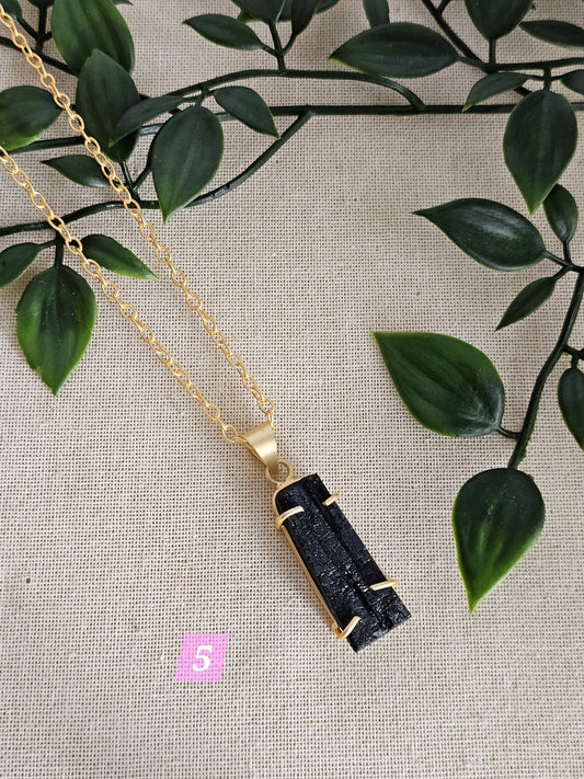 5 Black Tourmaline Necklace