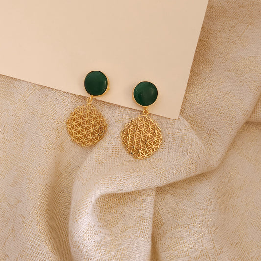 Sheena earrings- Green