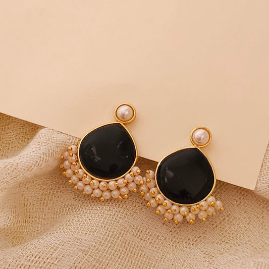 Drop earrings Black