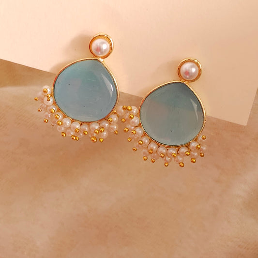 Drop earrings Blue