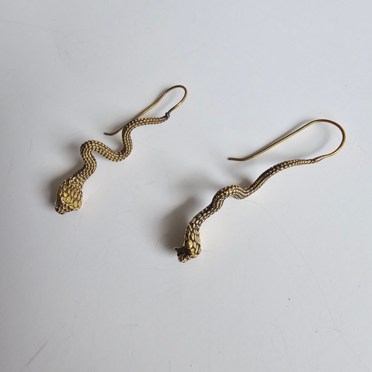 Snake hook earrings