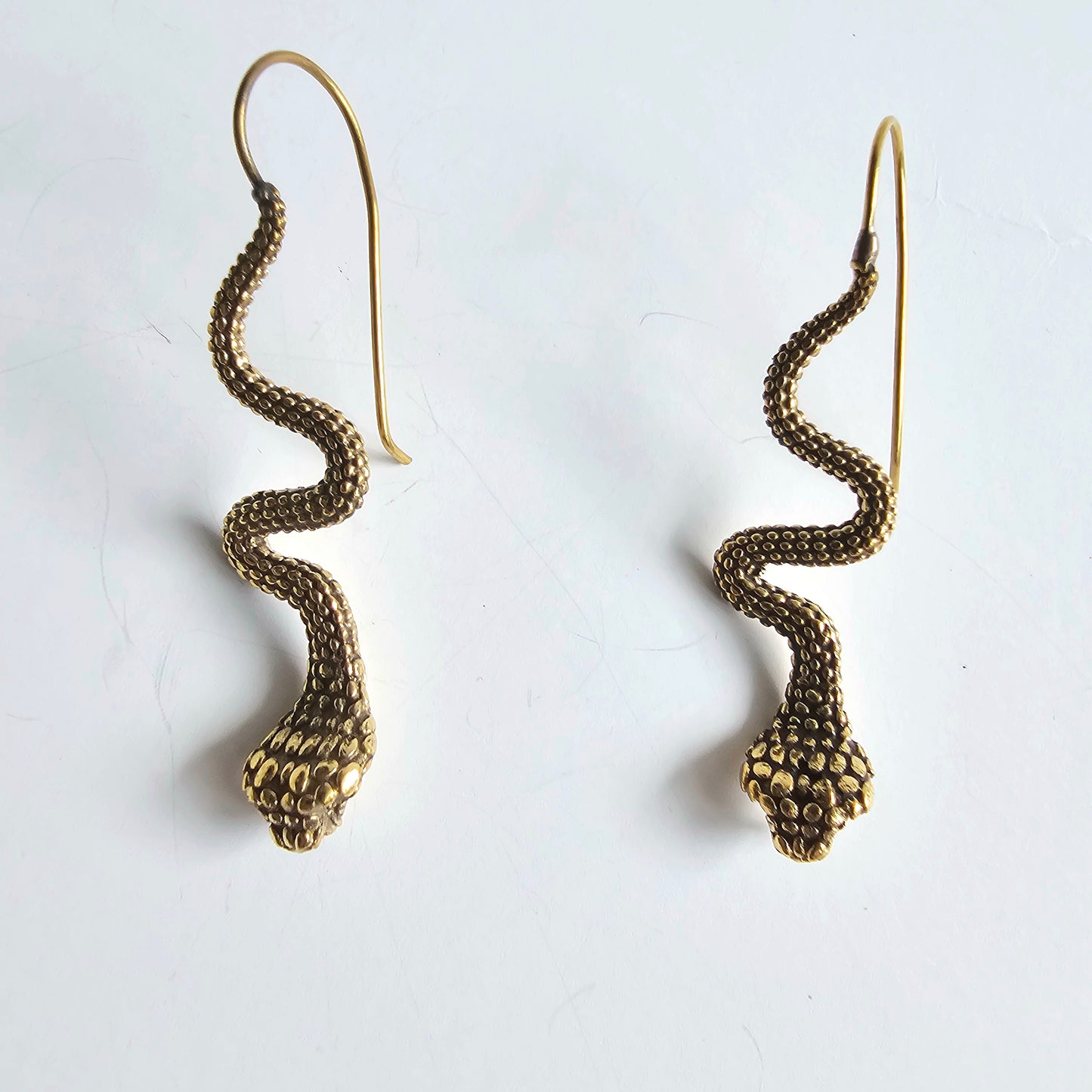 Snake hook earrings