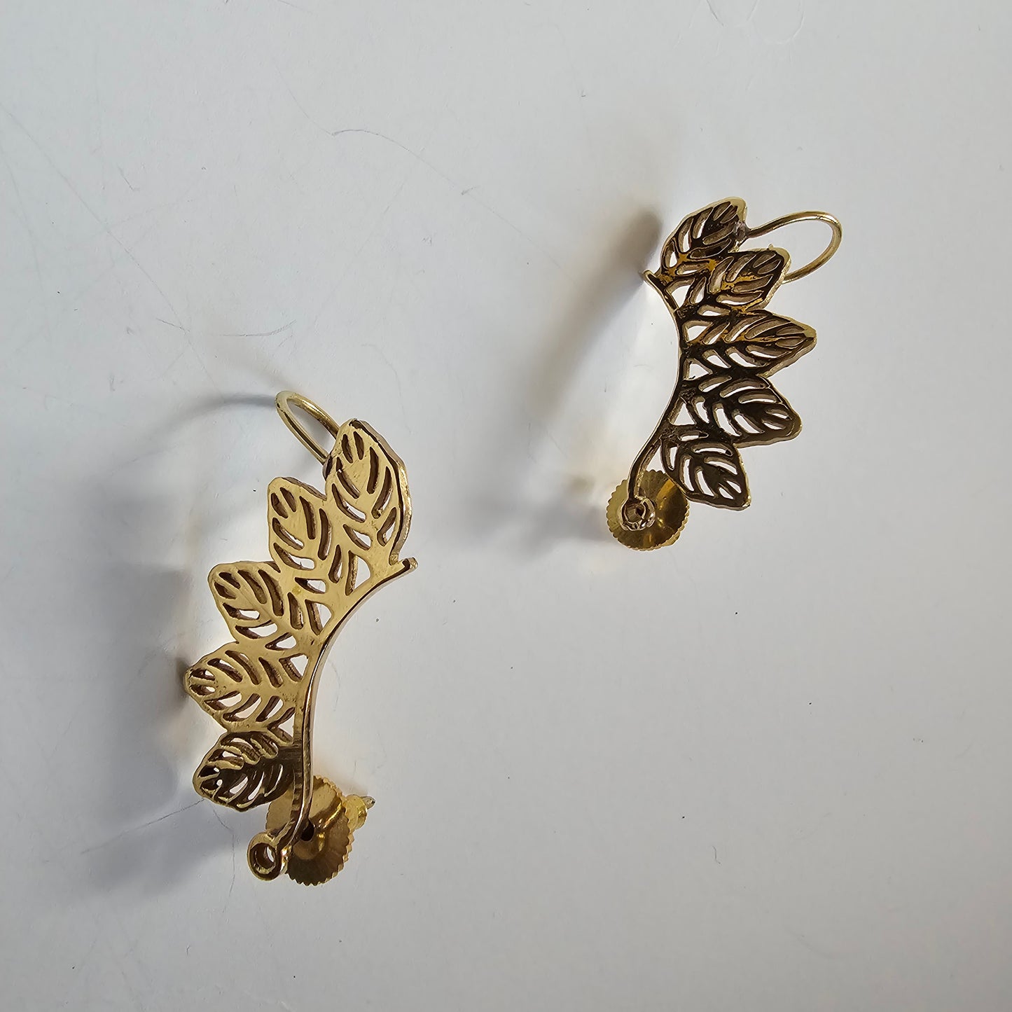 Leaves ear cuff earrings