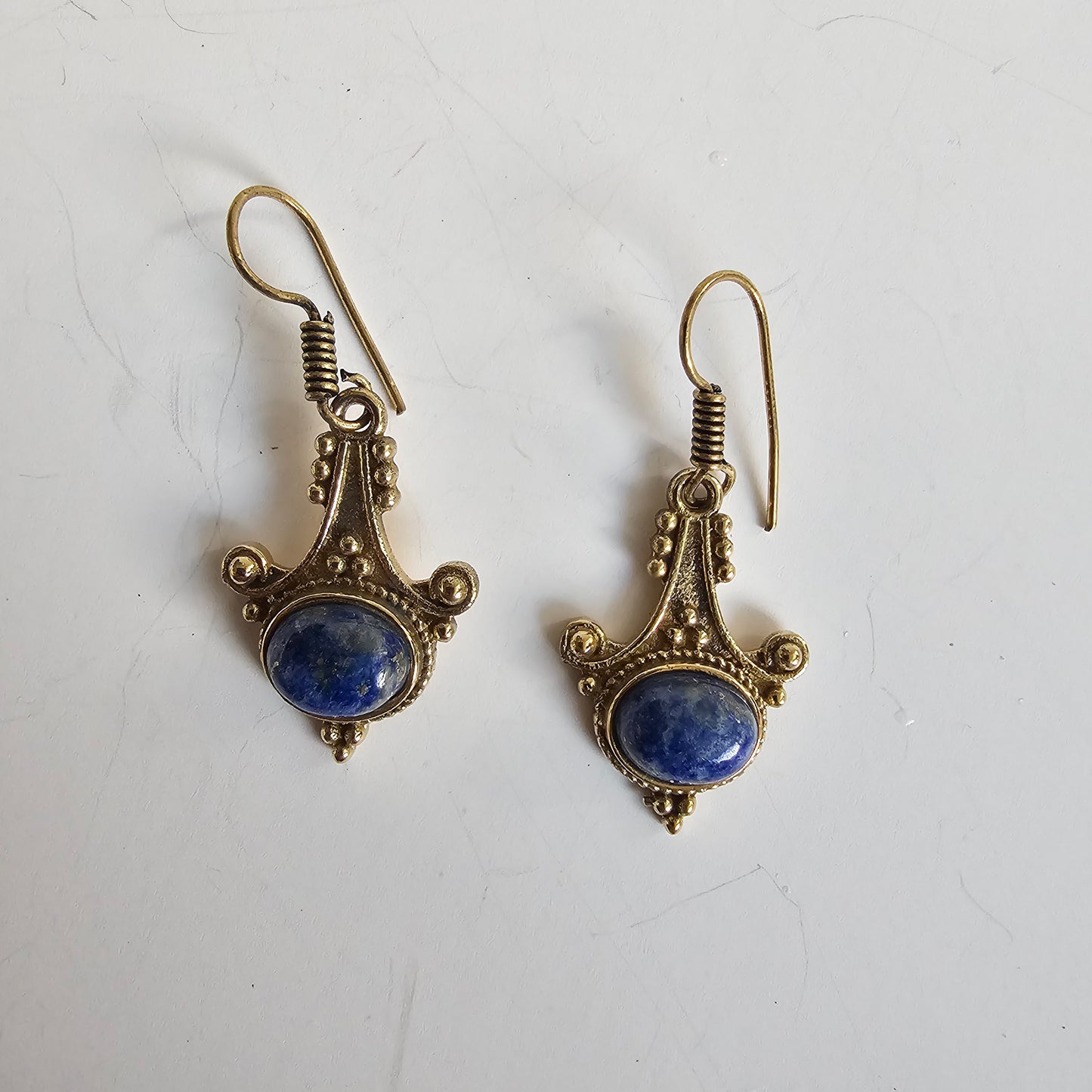 Chandelier Blue stone earrings