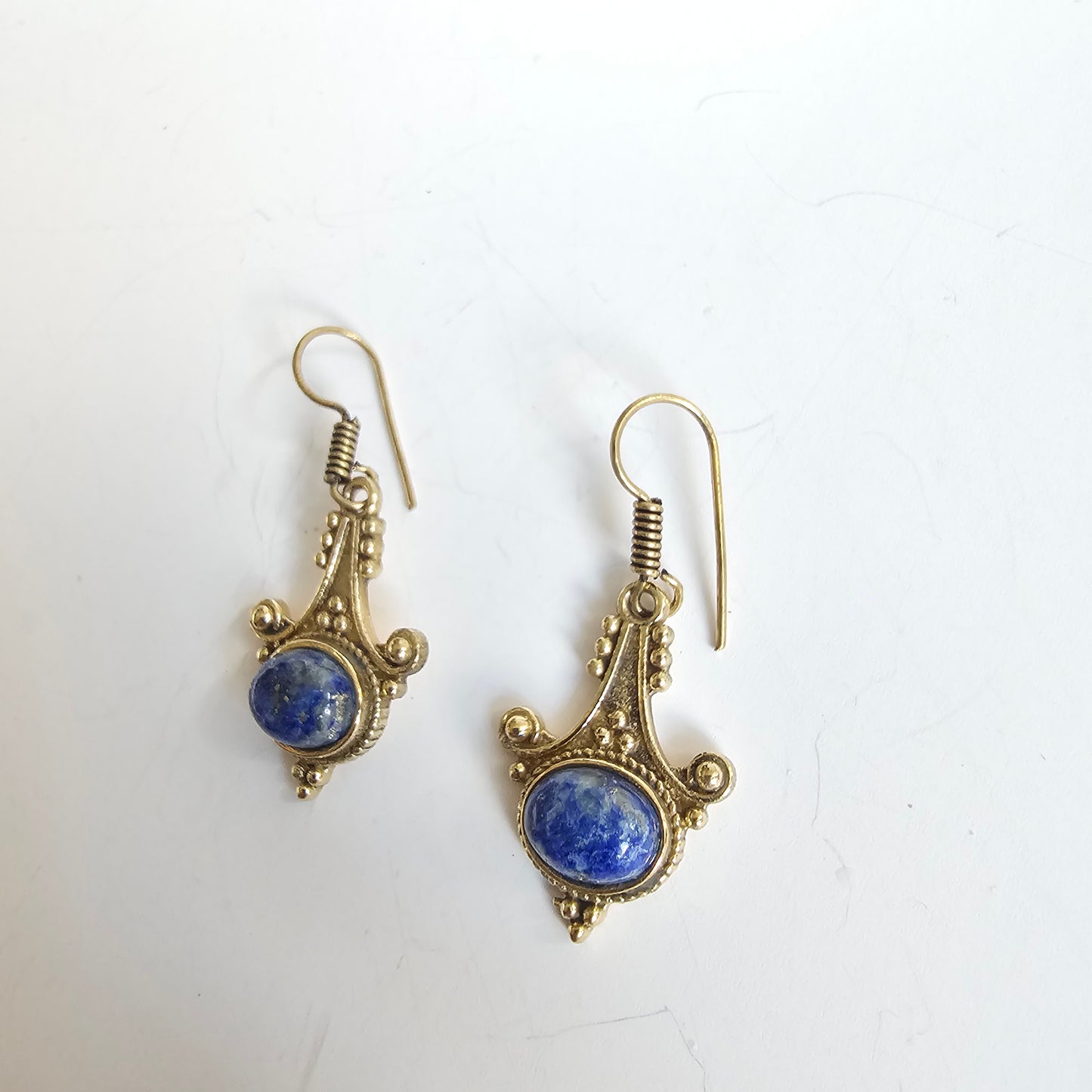 Chandelier Blue stone earrings