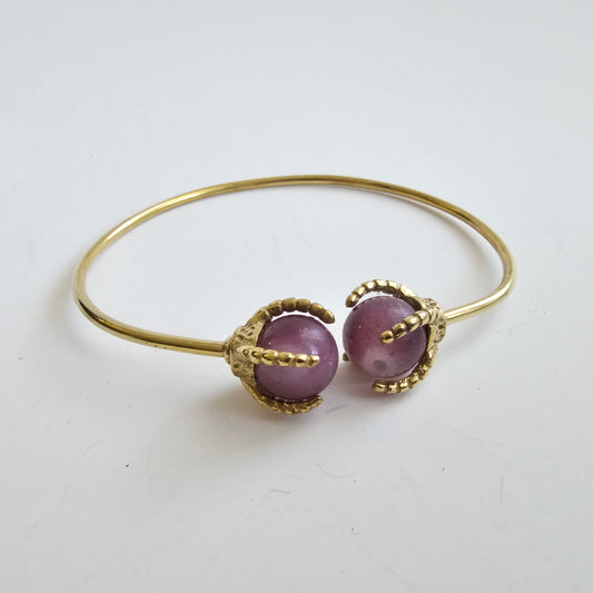 Bracelet with purple stone