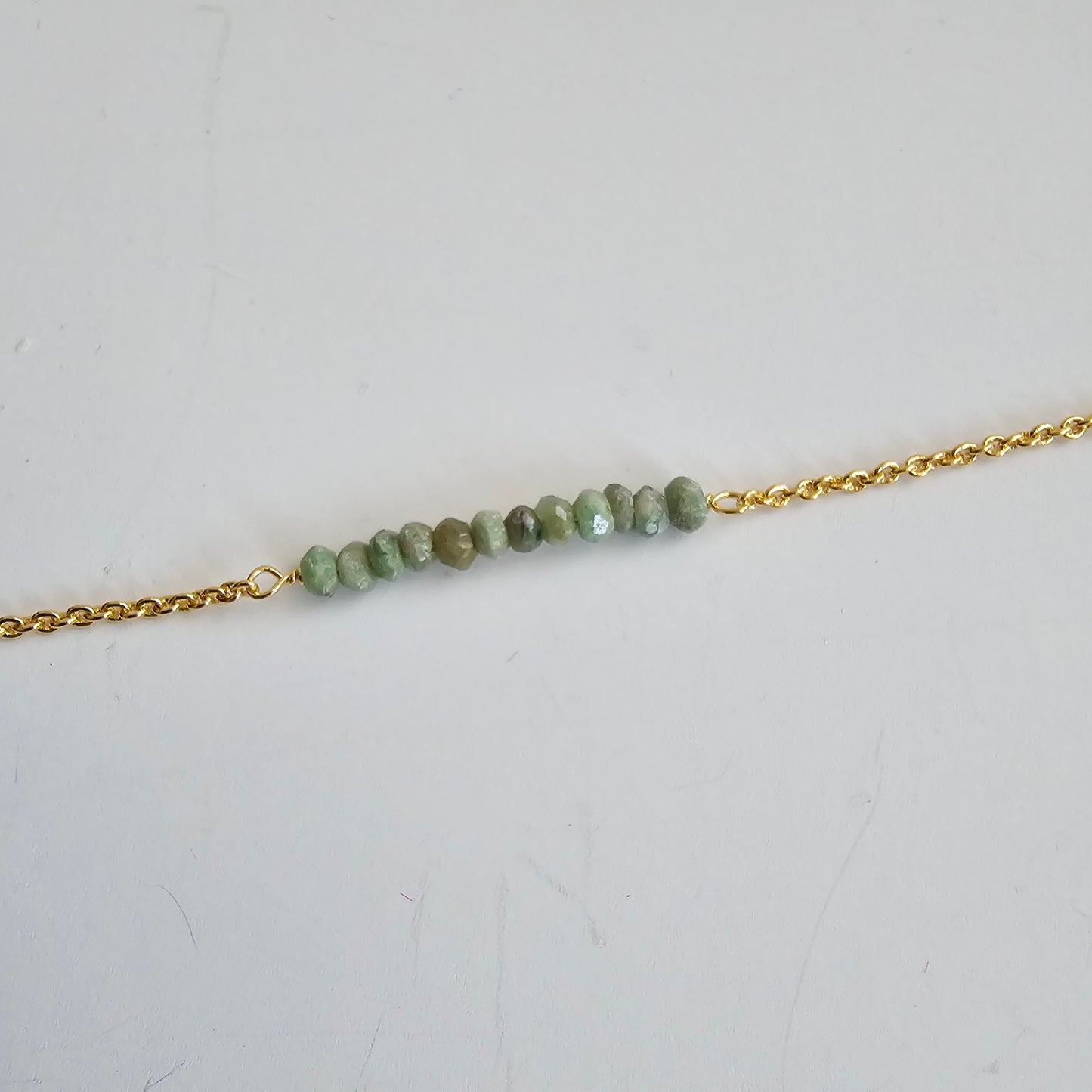 Green agate bracelet