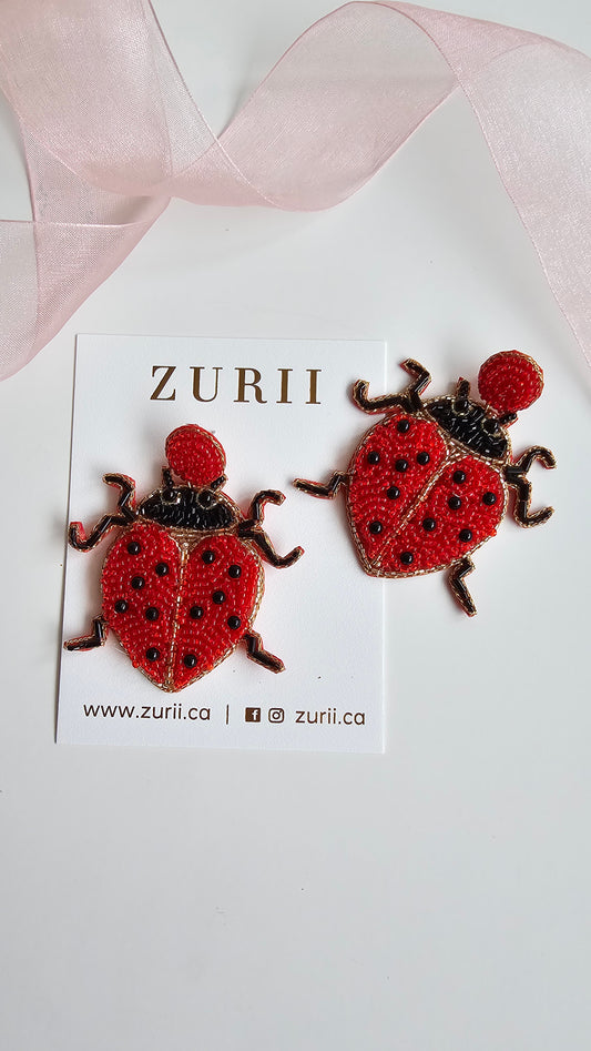 Love bug earrings