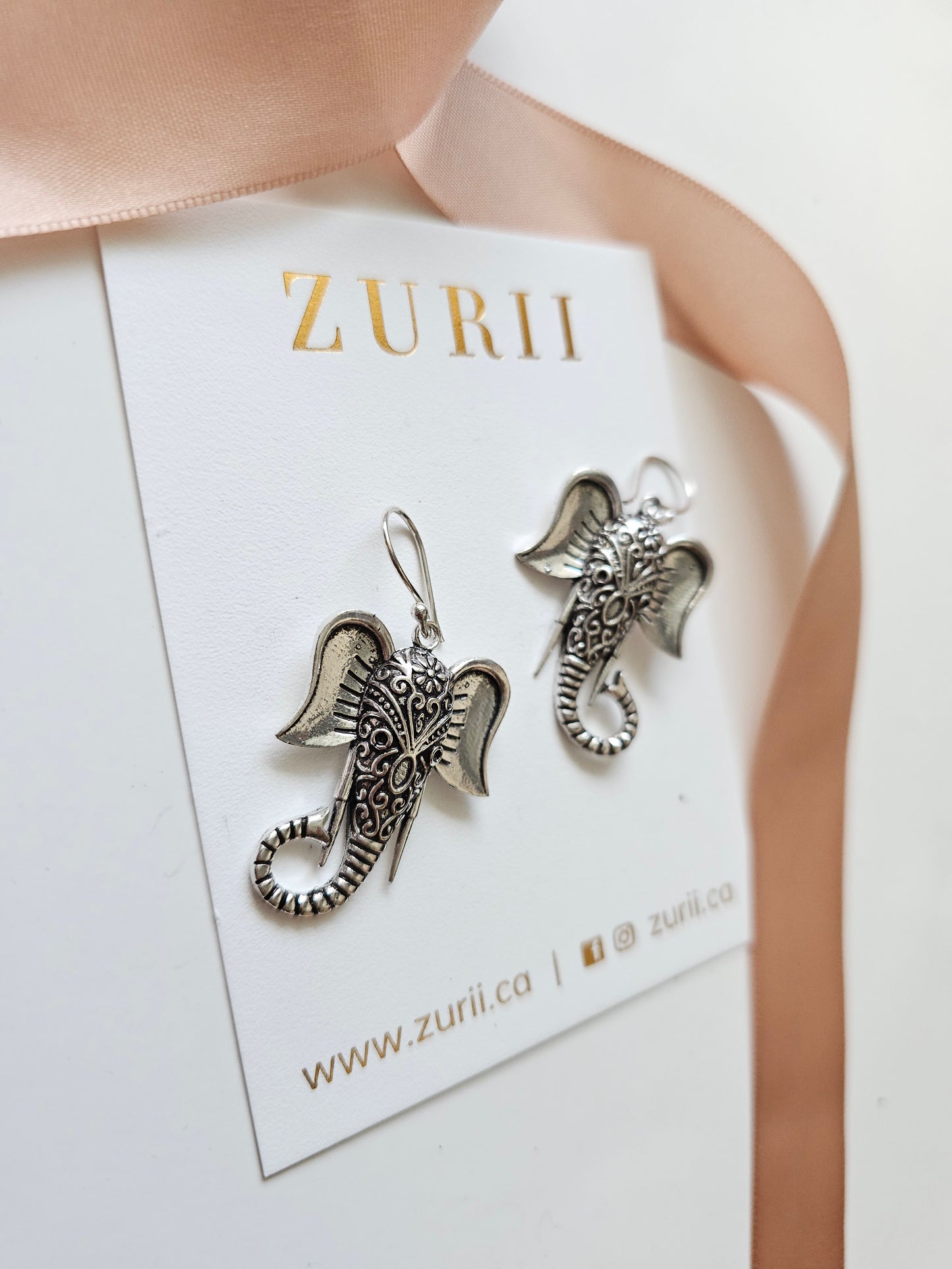 Elephant Earrings silver